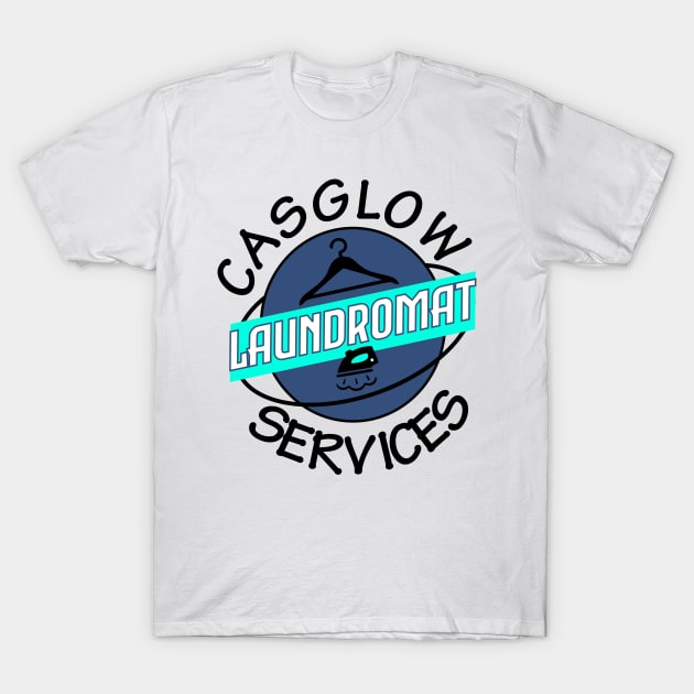 Casglow Laundromat Tshirt T-Shirt by damieloww